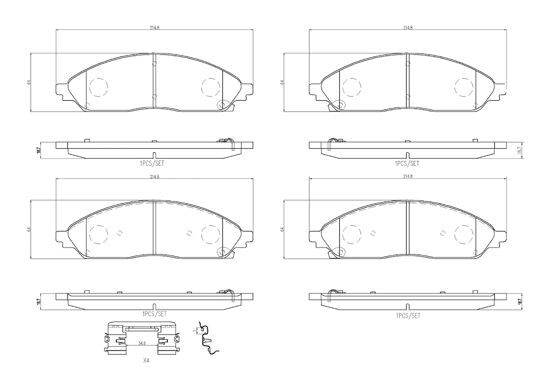 Brembo Ensures Comfort And Brembo Quality Brake Pad P11046N - Discbrakepadset Naoceramic