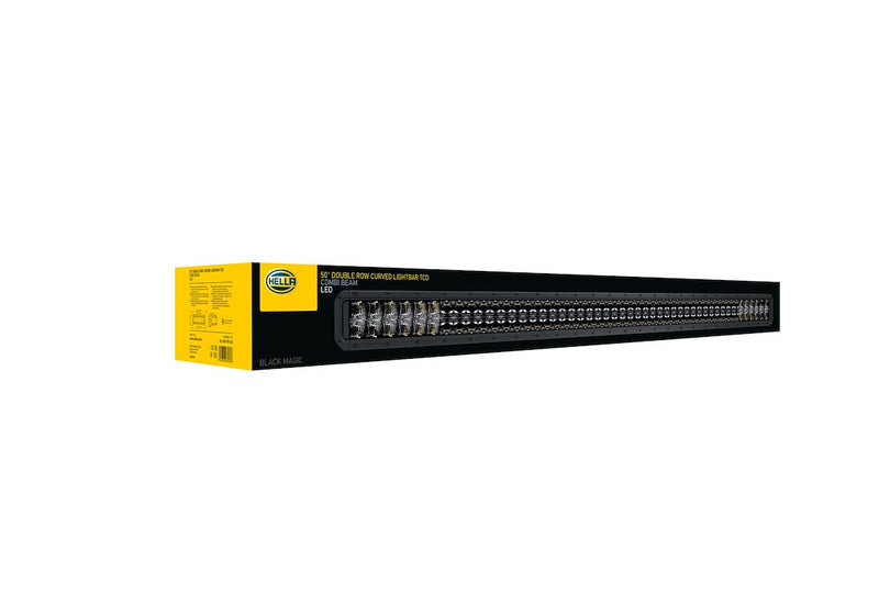 Hella Temperature Control System Light Bar 358197631 - Black Mag Tough 50 Dbl Row Curv Ltba