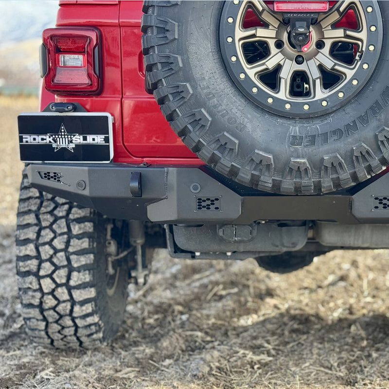 Rock Slide Made In The USA Bumper RB-F-300-JL - Rear Bumper NO Tire Carrier 18