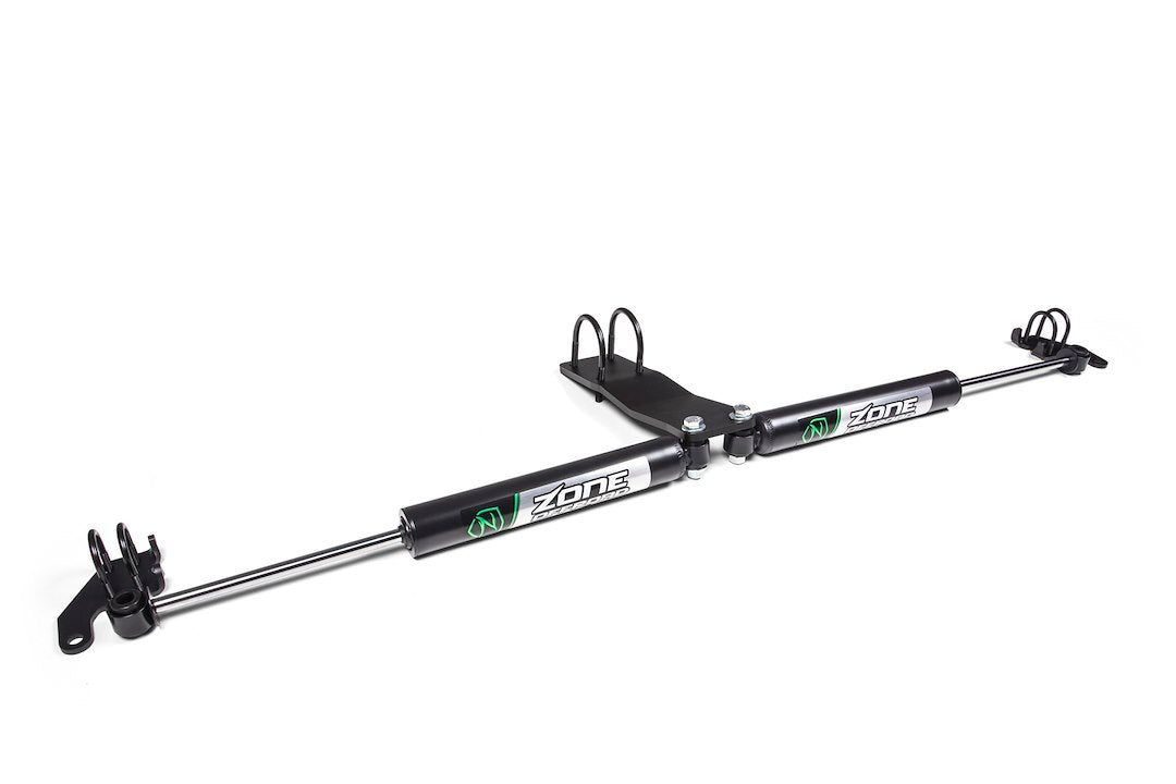 Zone Offroad Mounts Stabilizers End-To-End Steering Stabilizer ZON7451 - 2018-2021 Jeep Wrangler JL Dual Ste