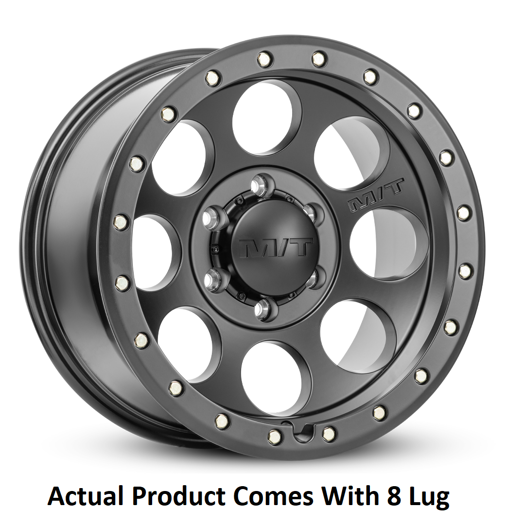 M.T. Wheel Modern Low Profile Cap Design 274701 - Black 18X9 8X170 MT Classic Pro