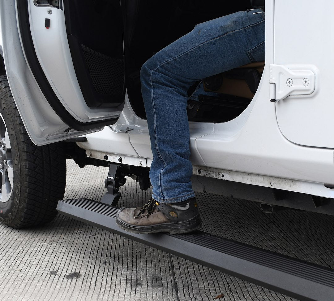 GO Rhino Limited Lifetime Warranty Running Board 20450674T - E-Board Series Steps Bedl