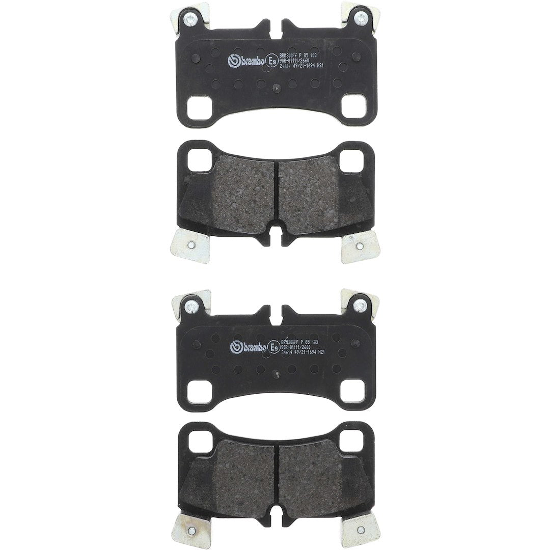 Brembo Premium Low-Met OE Equivalent Pad Brake Pad P85103 - Disc Set