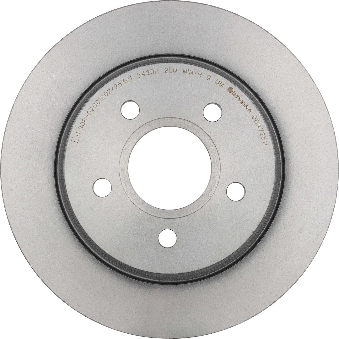 Brembo Rust-Resistant Coating Brake Rotor 08A72511C02 - Disc