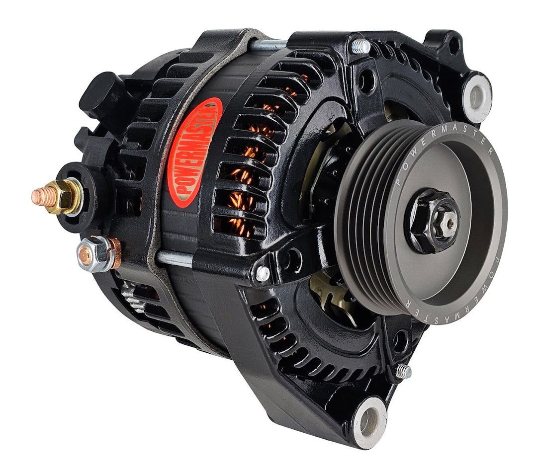 Powermaster One Wire Connection Alternator/ Generator 517943-18.2 - Black Alt GM Denso 245A Corvette
