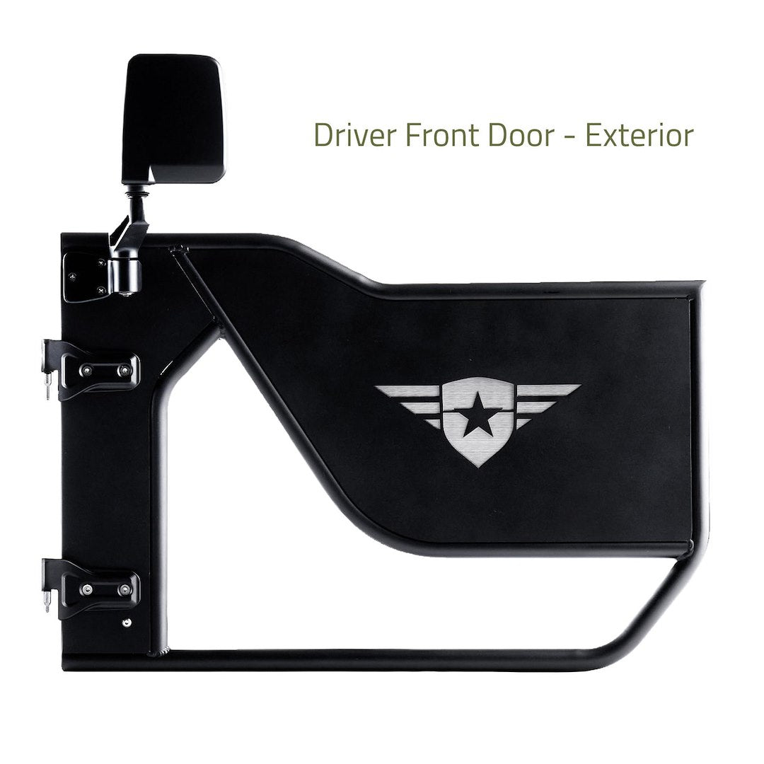 Combat Offrd Easy To Install Door 25-1046 - Jeep JL JLU Mission Doors Front