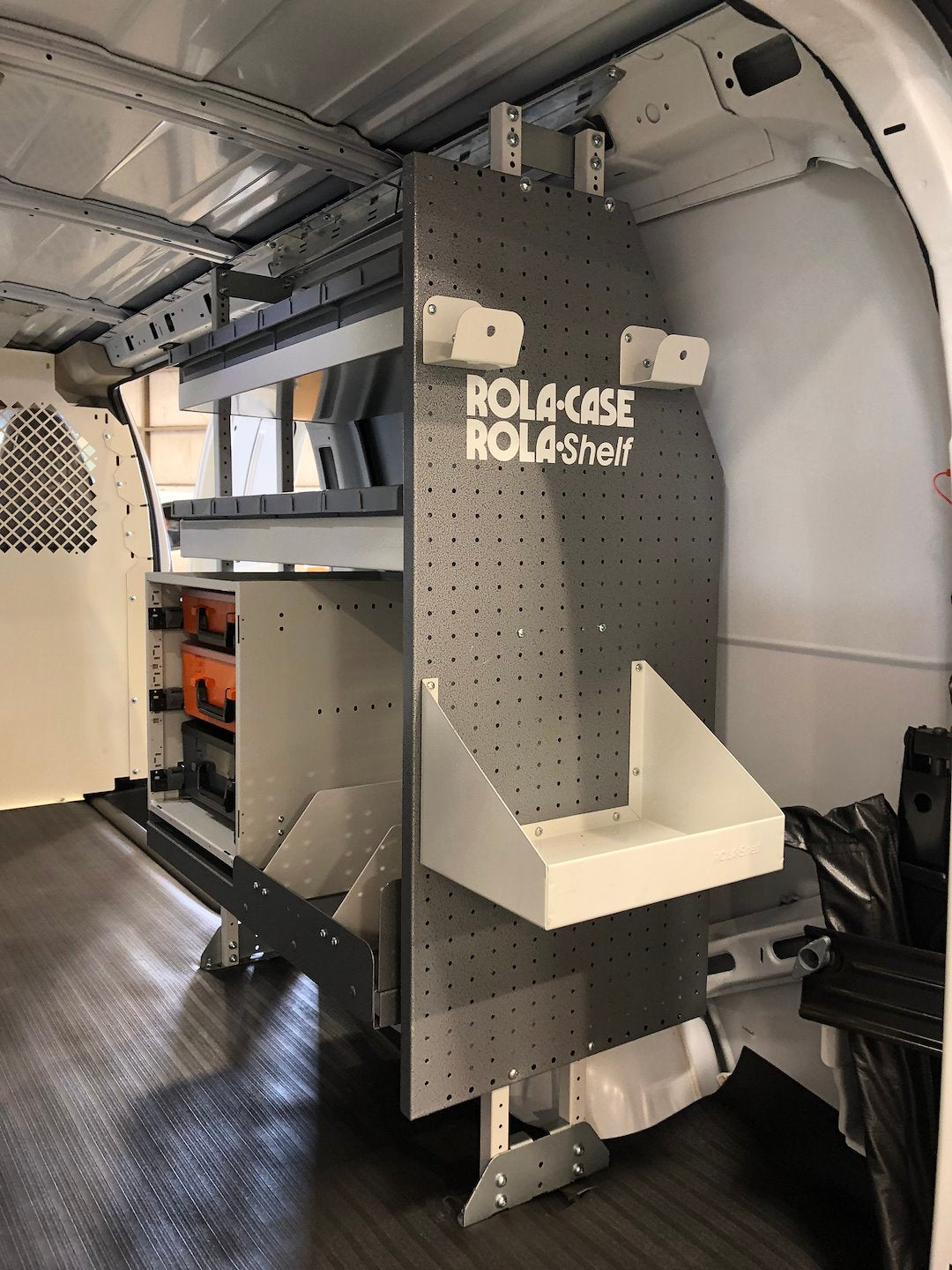 Rolacase RP200/2 Van Storage System Shelf Bin Box - Gray Medium