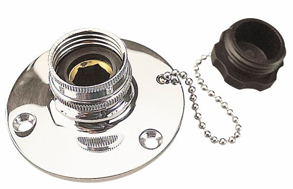 SEA DOG Made In USA Fresh Water Inlet 512110-1 - Chrome Brass