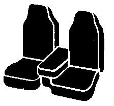 FIA OEM Grade Leatherette Seat Cover SL67-63 Gray - SL Front 60 40