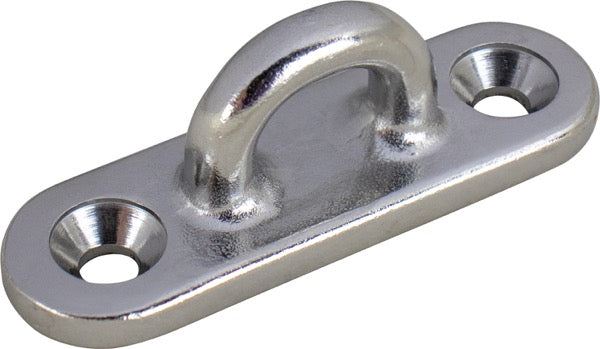 SEA DOG Oblong Eye Plates Tie Down Anchor 088721 - Stainless Plate