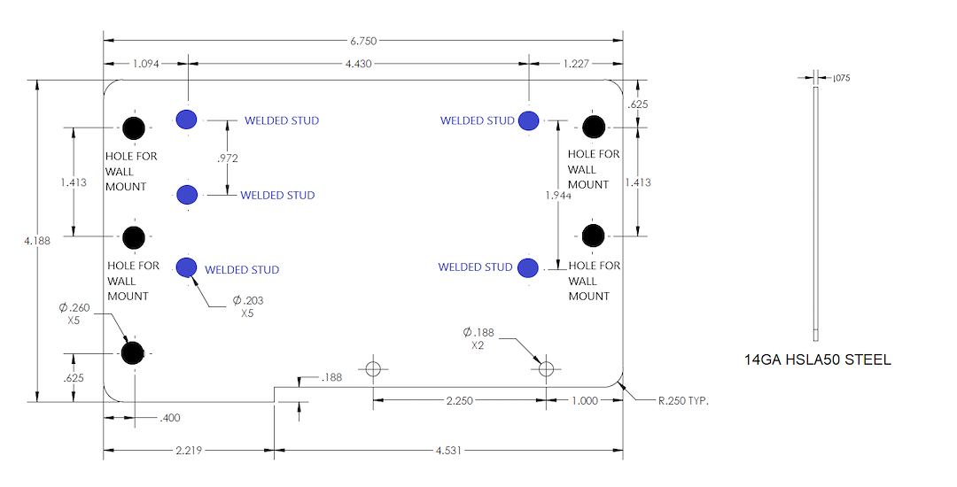 BAL Norco Engineered To Higher Standards Slide Out Corner Pulley Assembly 21700238 - Service Pull Brkt Wall Reinf