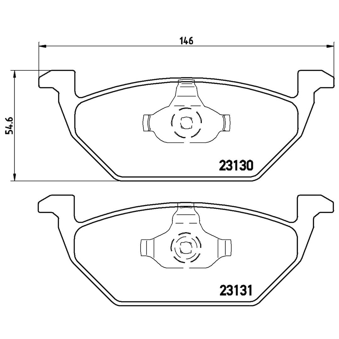 Brembo Premium Low-Met OE Equivalent Pad Brake Pad P85041X