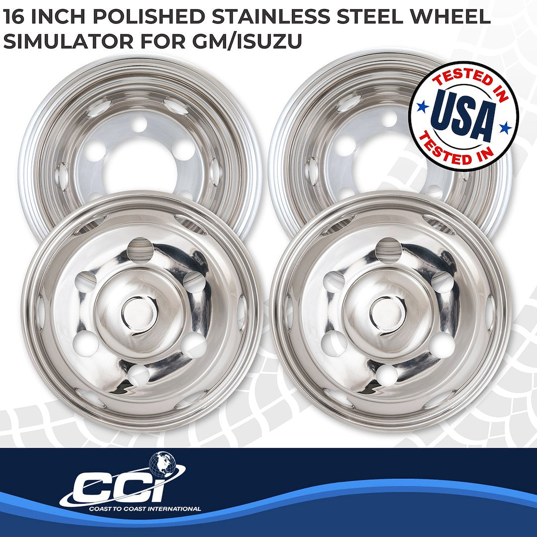 Coast2Coast Limited Lifetime Warranty Wheel Simulator Iwcn16I90 - Sim 90-25 Npr SS 16 HH