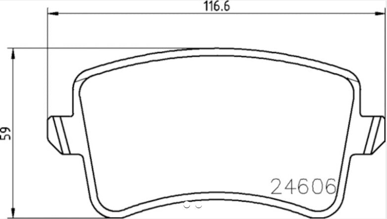 Hella 355025381 Premium quality brake pads - Pad Set Disc