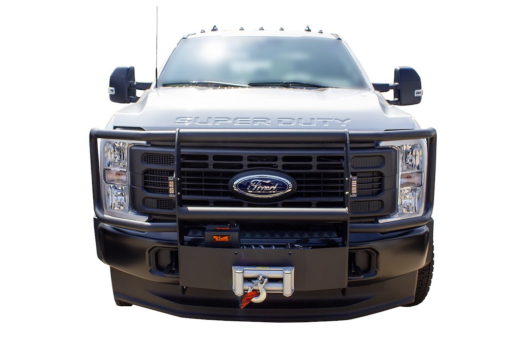 GO IND Constructed From Heavy-Duty Material Grille Guard ET015 - Fully Welded Winch Grill