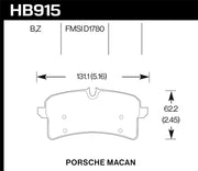 Hawk Smooth And Predictable Control Brake Pad HB915B.664A - Street Pads