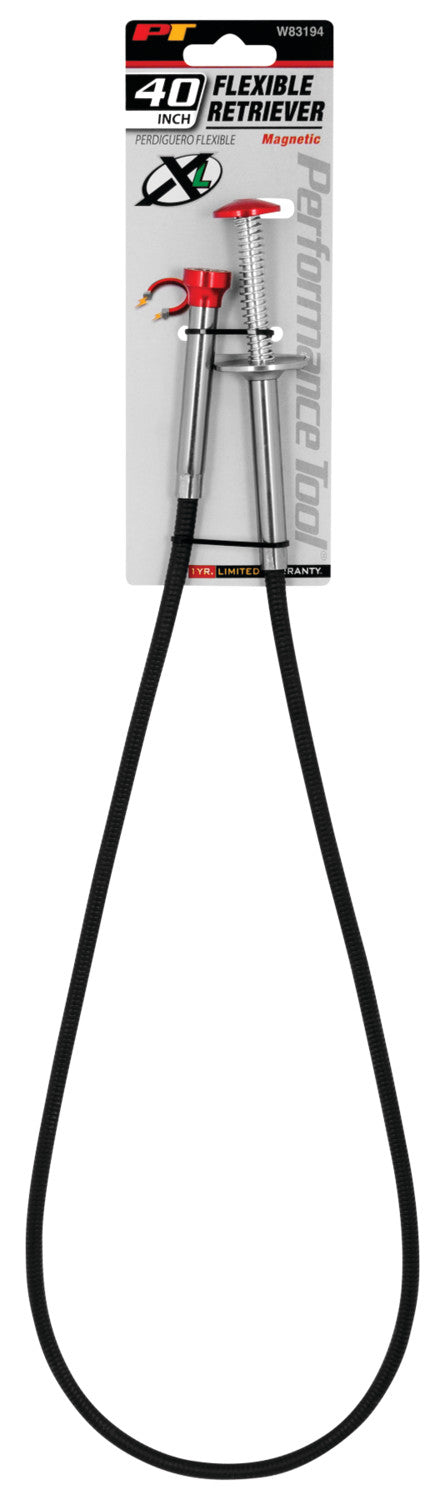 Perform Tool Limited Lifetime Warranty Magnetic Pickup Tool W83194 - 40 Flex Claw Retreiv
