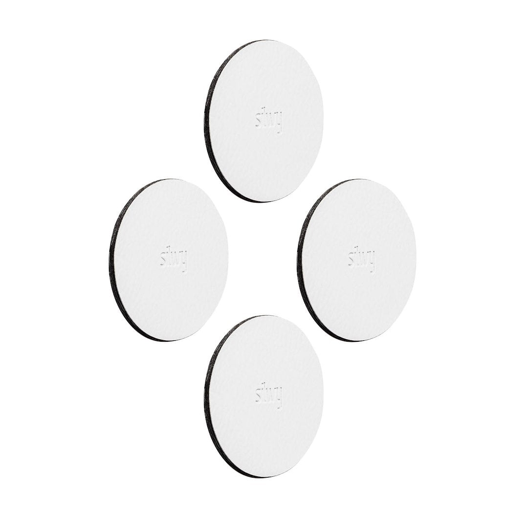 Silwy Magnet U000-03KW-4 Beverage Coaster - White
