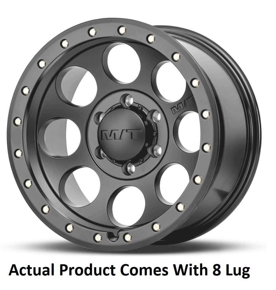 M.T. Wheel Modern Low Profile Cap Design 274470 - Black 17X9 8X170 MT Classic Pro