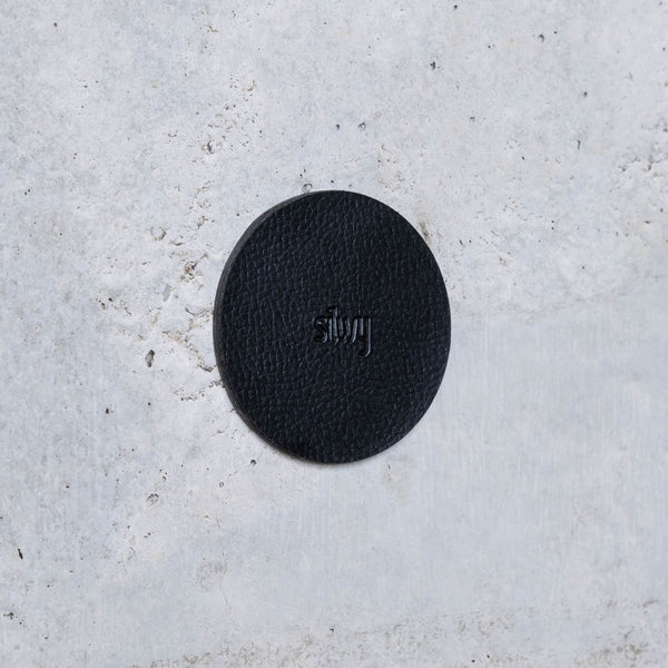 Silwy Magnet U000-03GA-4 Beverage Coaster - Black