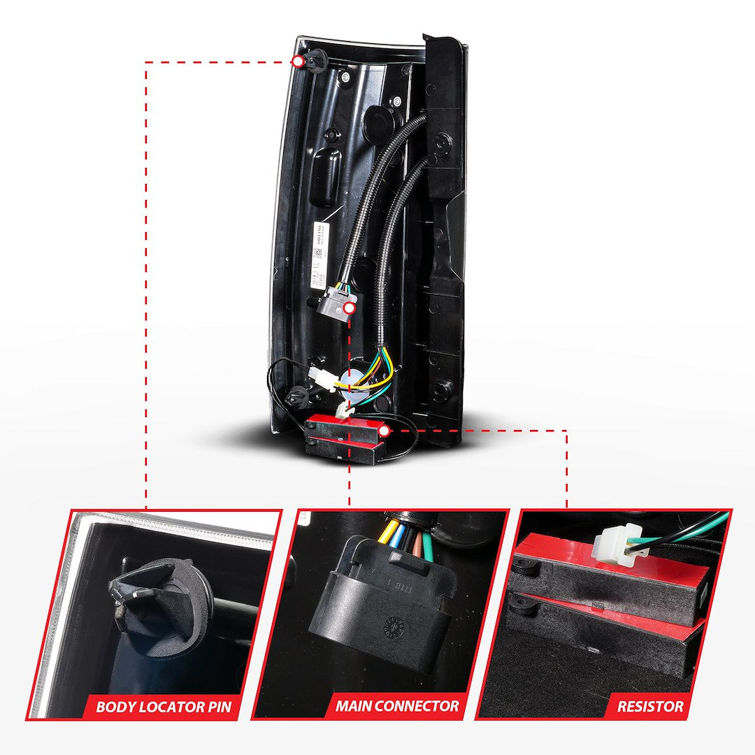 Anzo D.O.T. Compliant To S.A.E. Standards Tail Light Assembly 311488 - Led Taillights