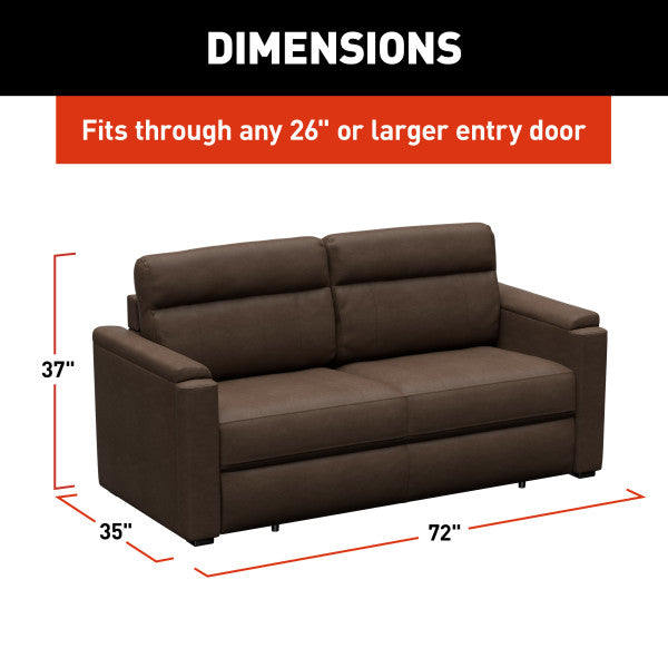 Lippert Comp Minimal Assembly Required Sofa 2024044356 - Rest Easy Sleeper 72 Satula