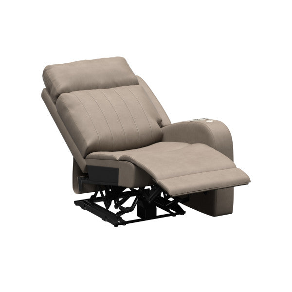 Lippert Comp Wall Hugger Design Chair 2024044197 - Seismic Driftwood LH Theater Seatin