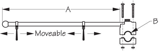 SEA DOG Made In USA Flagpole 327122-1 - SS Rail Mount 17