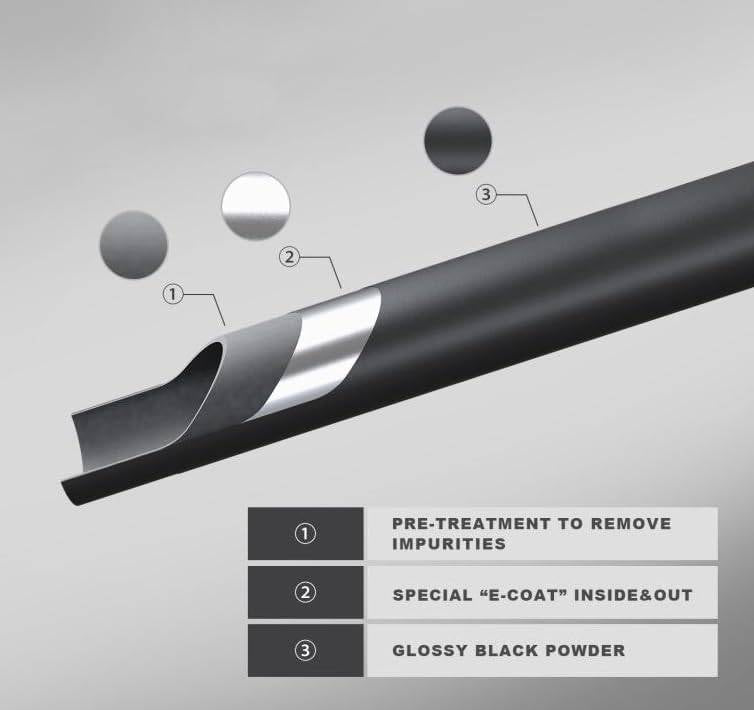 Black Horse Resistant To Rust And Corrosion Bull Bar CBB-SUS0102 - Black NO Skid Plate