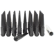 Revolution One Piece Solid Design Lug Nut 251848Black - Spike M14 32 BK 251848BLK