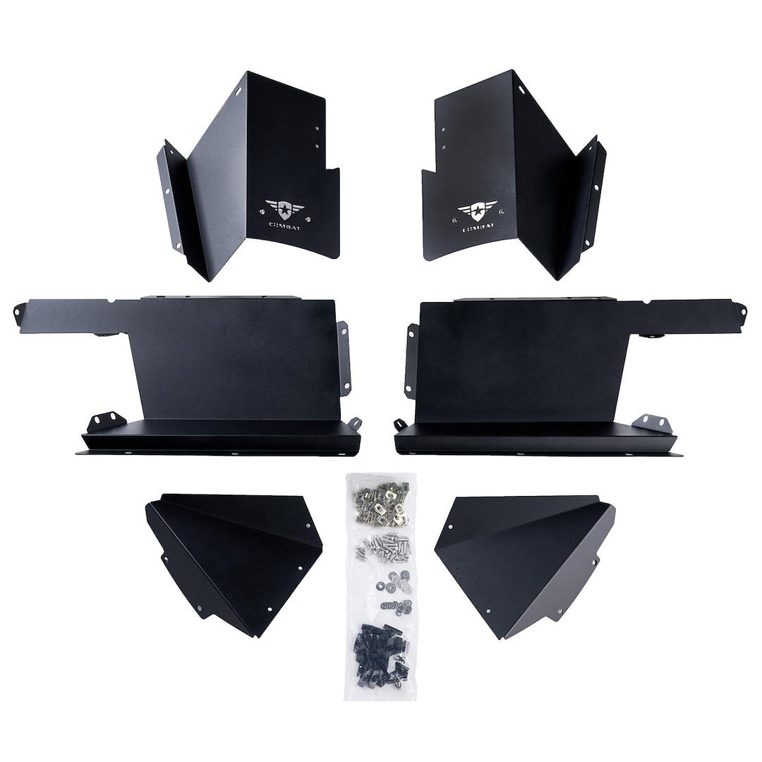 Combat Offrd Limited Lifetime Warranty Fender Well Liner 35-1069 - Jeep JT Battle Ready Aluminum Inner