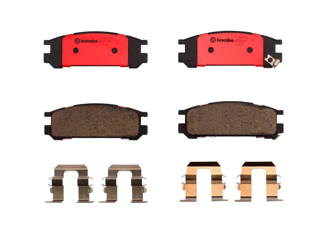 Brembo Premium Low-Met OE Equivalent Pad Brake Pad P78005N - Disc Set
