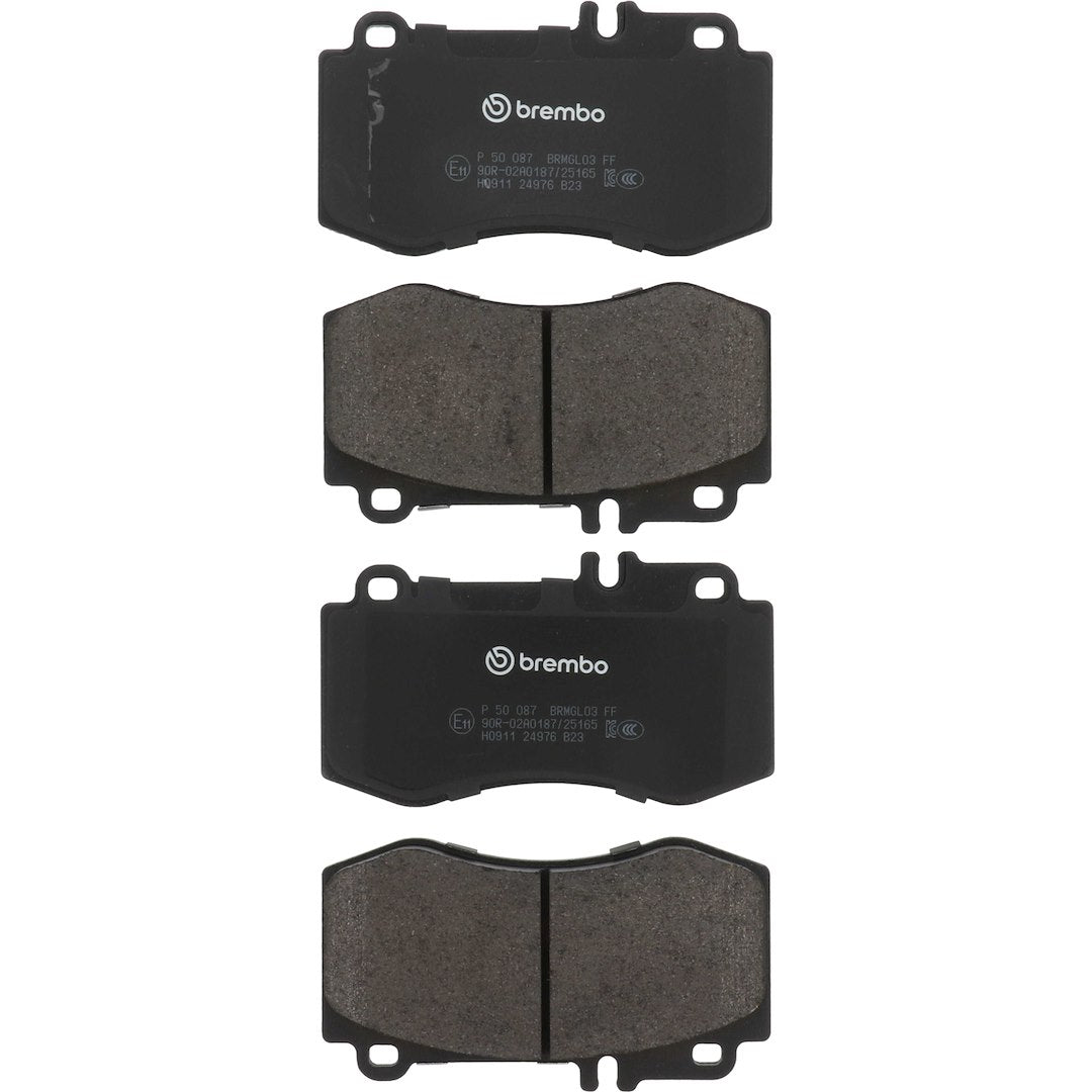 Brembo Premium Low-Met OE Equivalent Pad Brake Pad P50087 - Disc Set