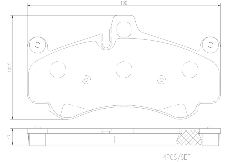 Brembo Premium Low-Met OE Equivalent Pad Brake Pad P65032N - Disc Set