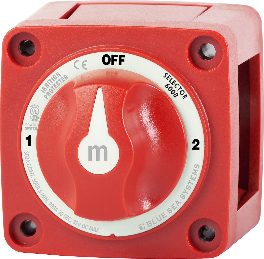 Blue SEA Ignition Protection Battery Selector Switch 6008-BSS - 3P