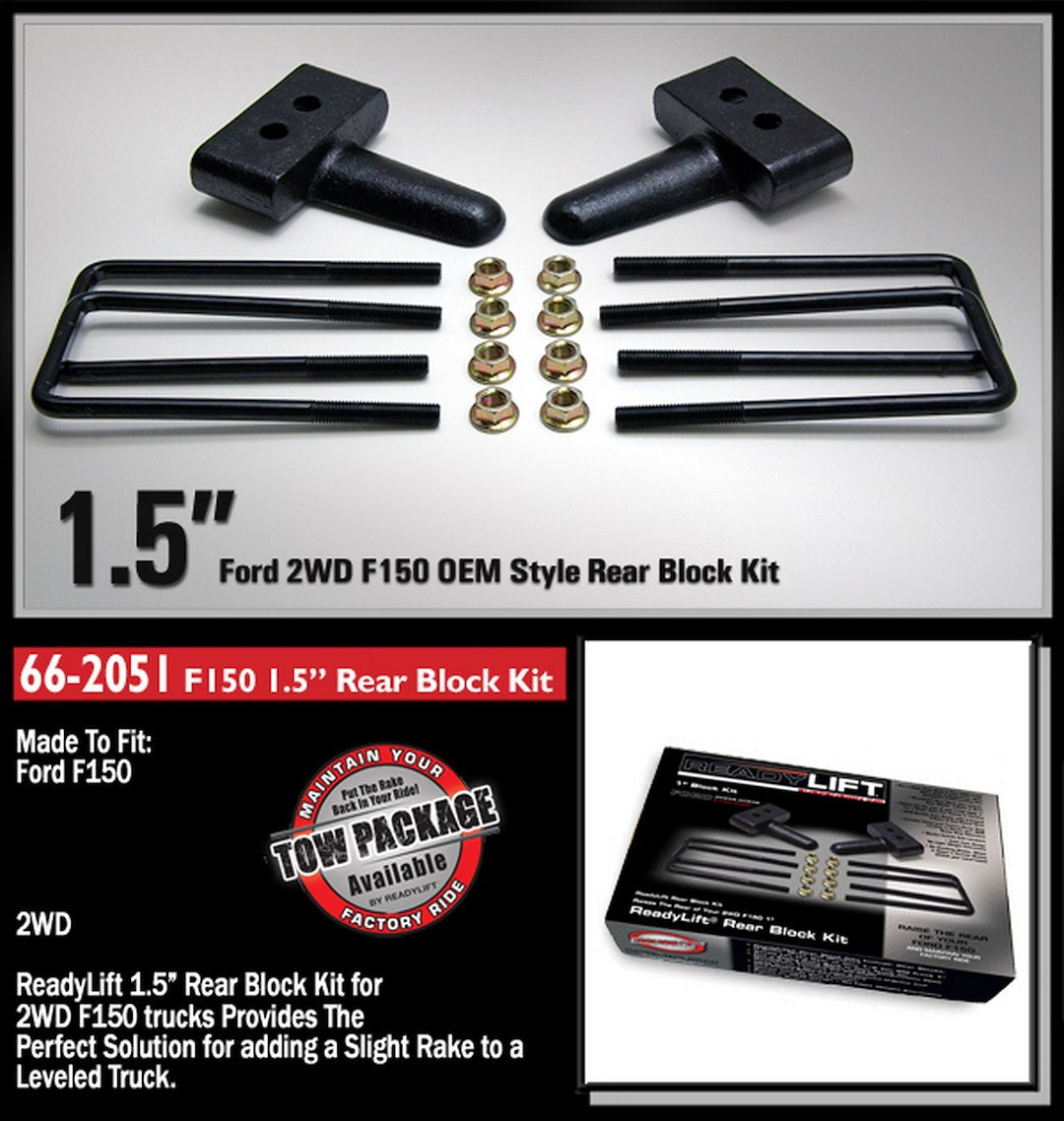 Readylift Limited Lifetime Warranty Leaf Spring Block Kit 66-2051 - F150 Oem Style