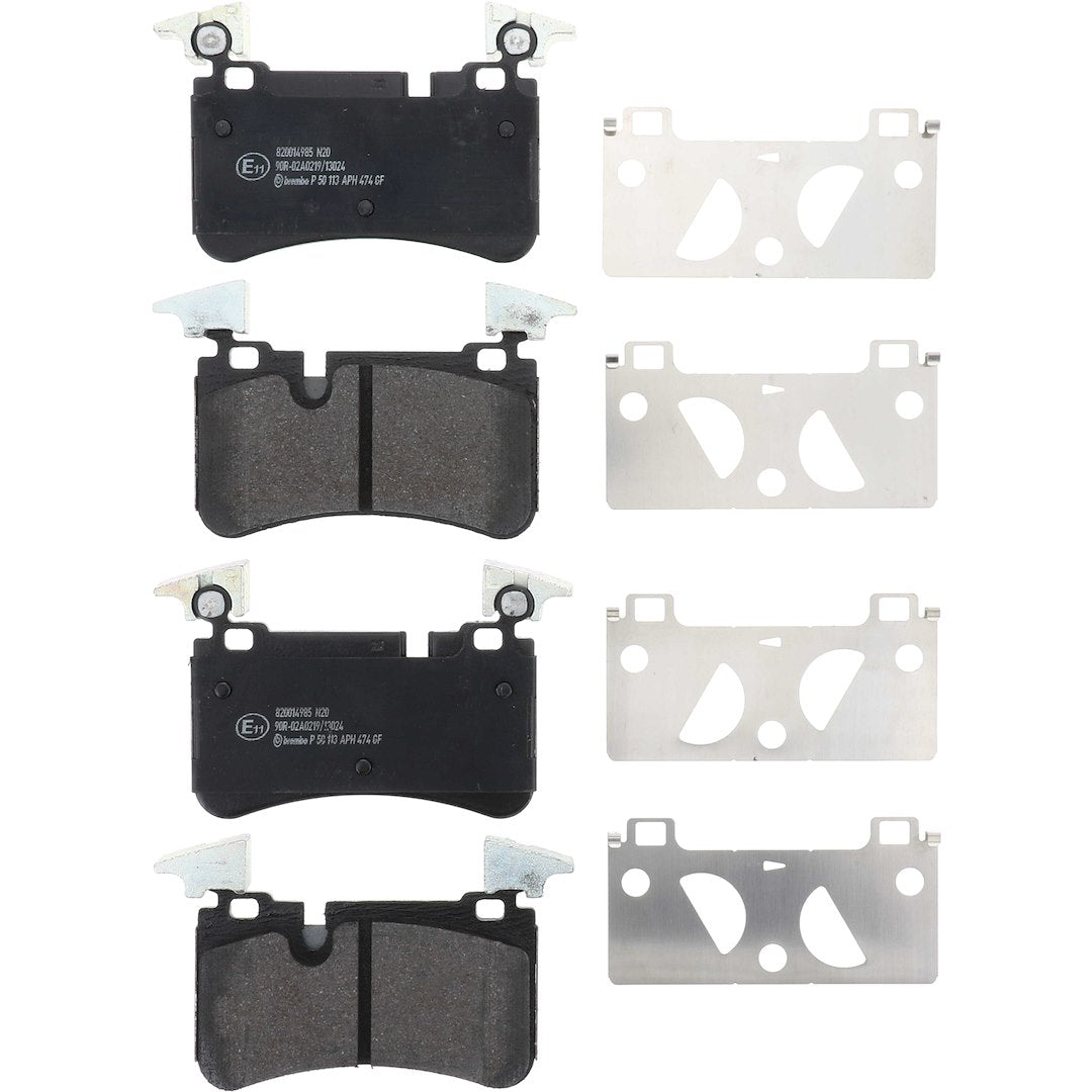 Brembo Premium Low-Met OE Equivalent Pad Brake Pad P50113 - Disc Set