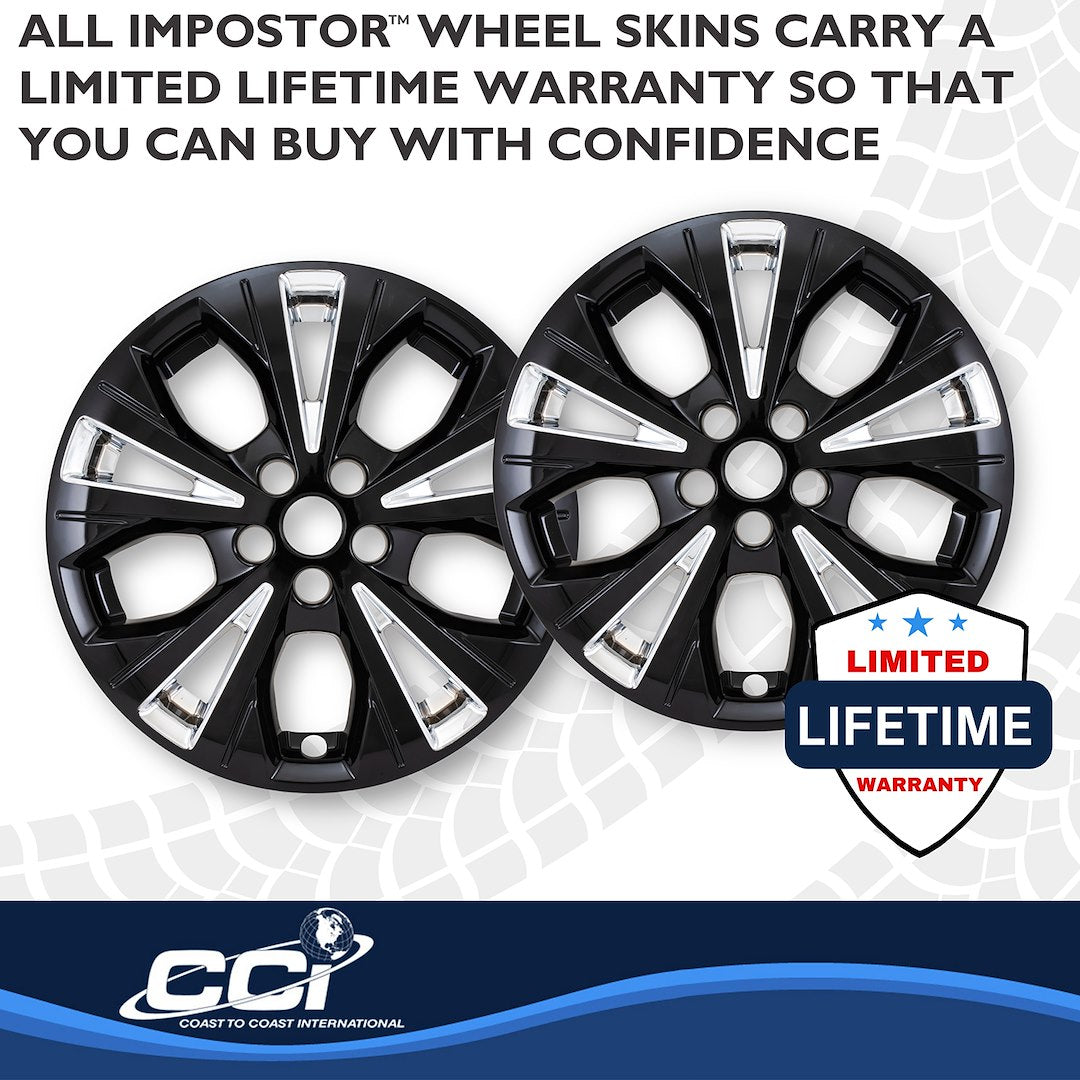 Coast2Coast Limited Lifetime Warranty Wheel Skin IMP526XCB - Chrome Black Imp 23-25 Escape Active 17