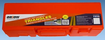 Orion Folds Flat For Easy Storage Emergency Reflector Kit 461 - Pack Dot Compliant Reflective