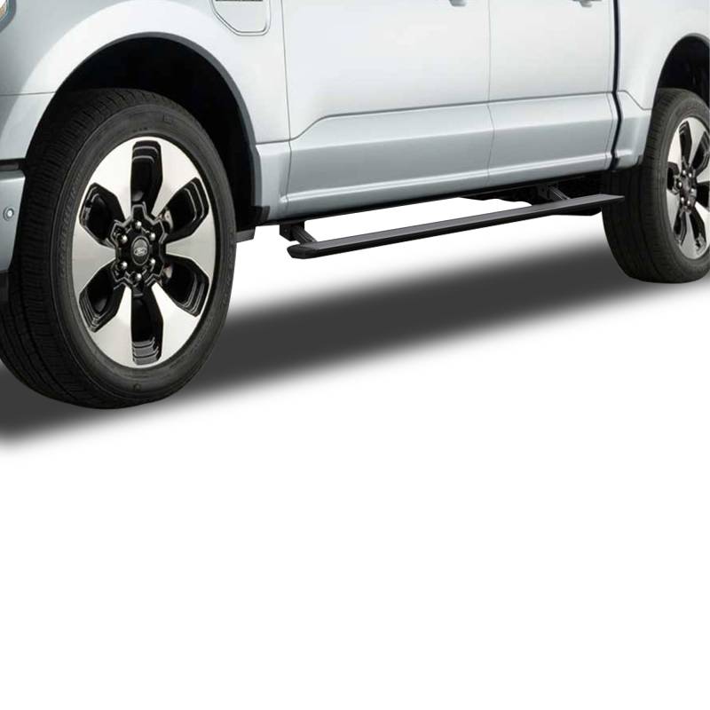 Black Horse Textured Anti Slip Step Surface Running Board PWBR0473 - Elite Retractable Power