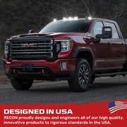 Recon Access SAE And DOT-Compliant Roof Marker Light 264158BKHPWH - Gmc Chevy 20-23 4TH Gen Body Sty