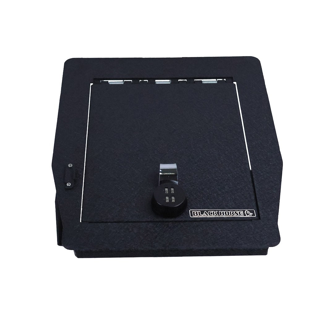 Black Horse Welded Tab And Notch Seams Console Security Insert Asff06 - Black Center Safe