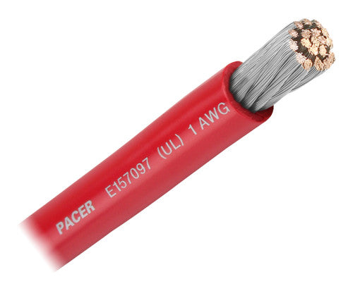 Pacer No Supplier Warranty Battery Cable WUL1RD-50 - Awg UL RD TC Wire 50FT RL