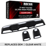 Recon Access Smoked Or Clear Lens Available Roof Marker Light 264158CLHPWH - Cab Lights