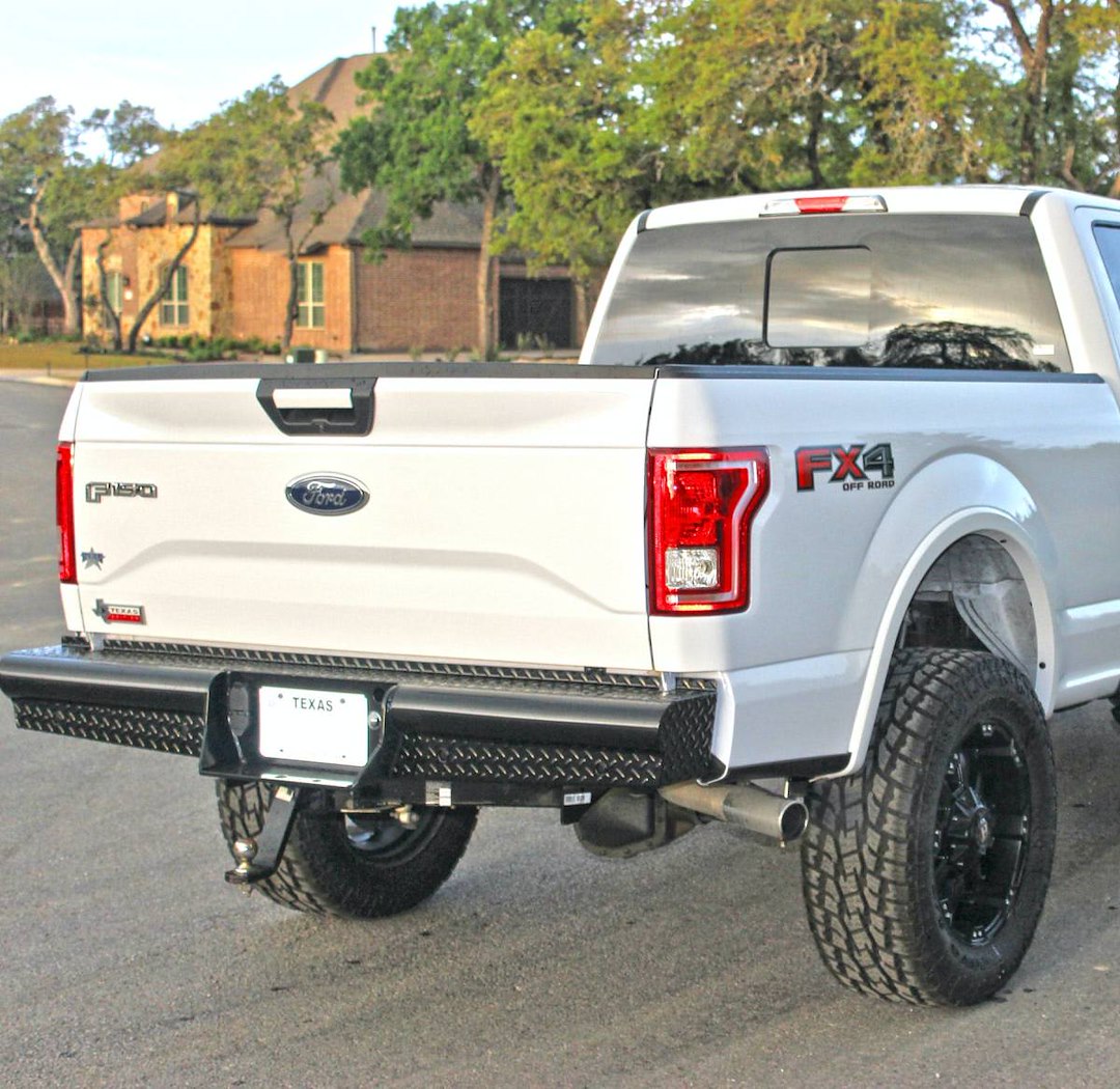 Steelcraft Accommodates Parking Sensors Bumper HD21420 - Black HD Rear Replacements