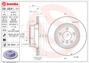 Brembo Components Not Hazardous To Health Brake Rotor 09A54111C02 - Disc