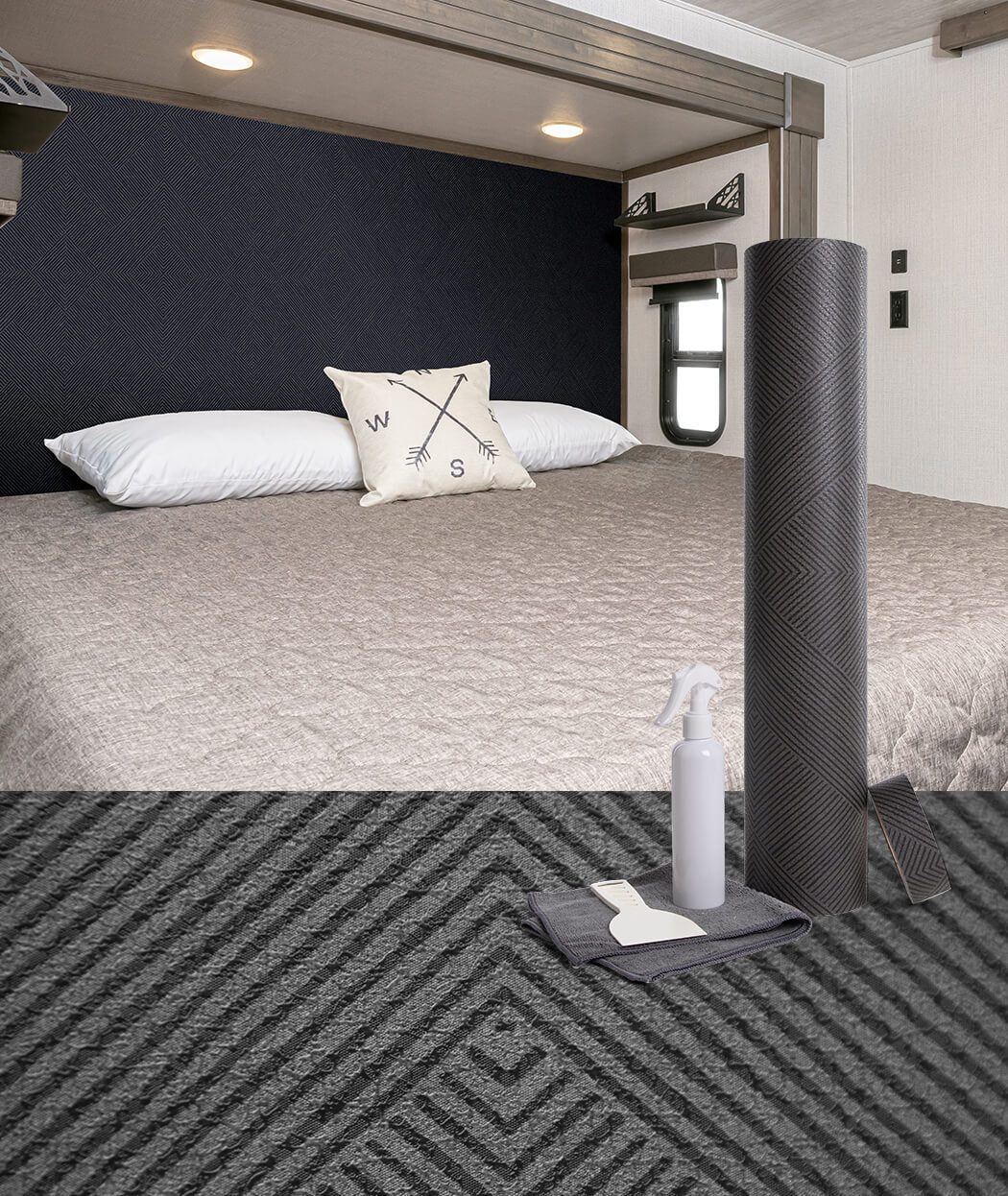Genesis Prod No Supplier Warranty RV Interior Remodel 543516 - Charcoal Diamond 100 Wall Kit