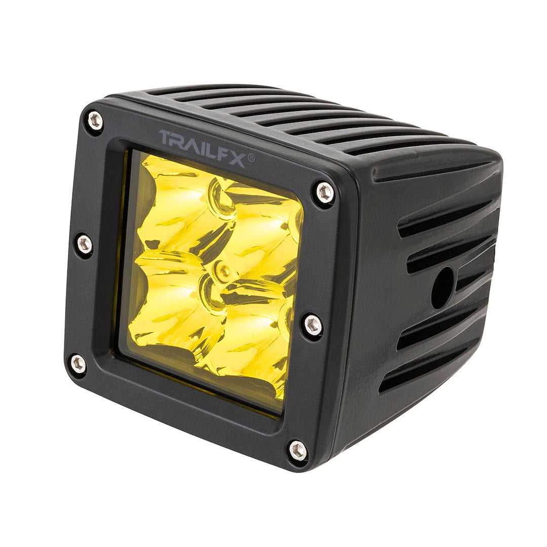Trailfx Limited Lifetime Warranty Driving/ Fog Light 2X2AMS2 - 2X2 Pod 4X5W SP Ambr PR BK Cvr