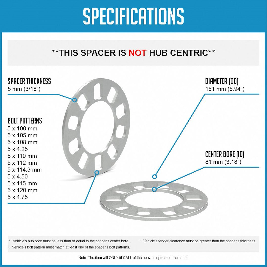 Revolution 911124-A Wheel Spacer