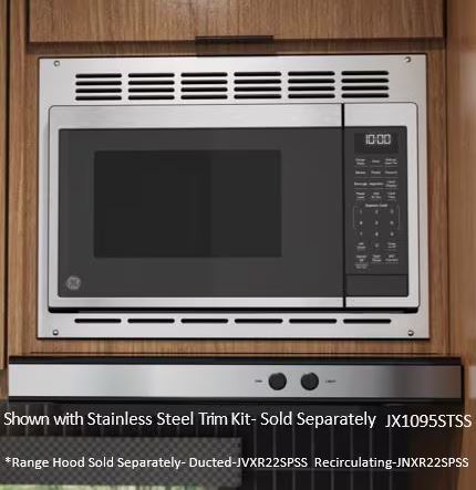 GE Appliance Easy To Install Microwave Oven Trim Kit JX1095STSS - Profile 0.9 CU. FT. TR